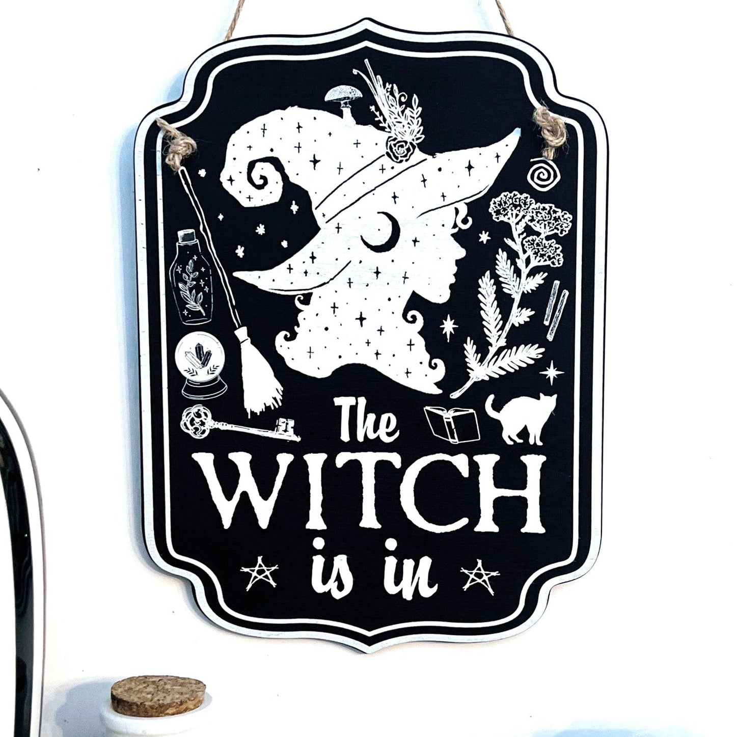 Halloween Witchy Décor Wooden Sign