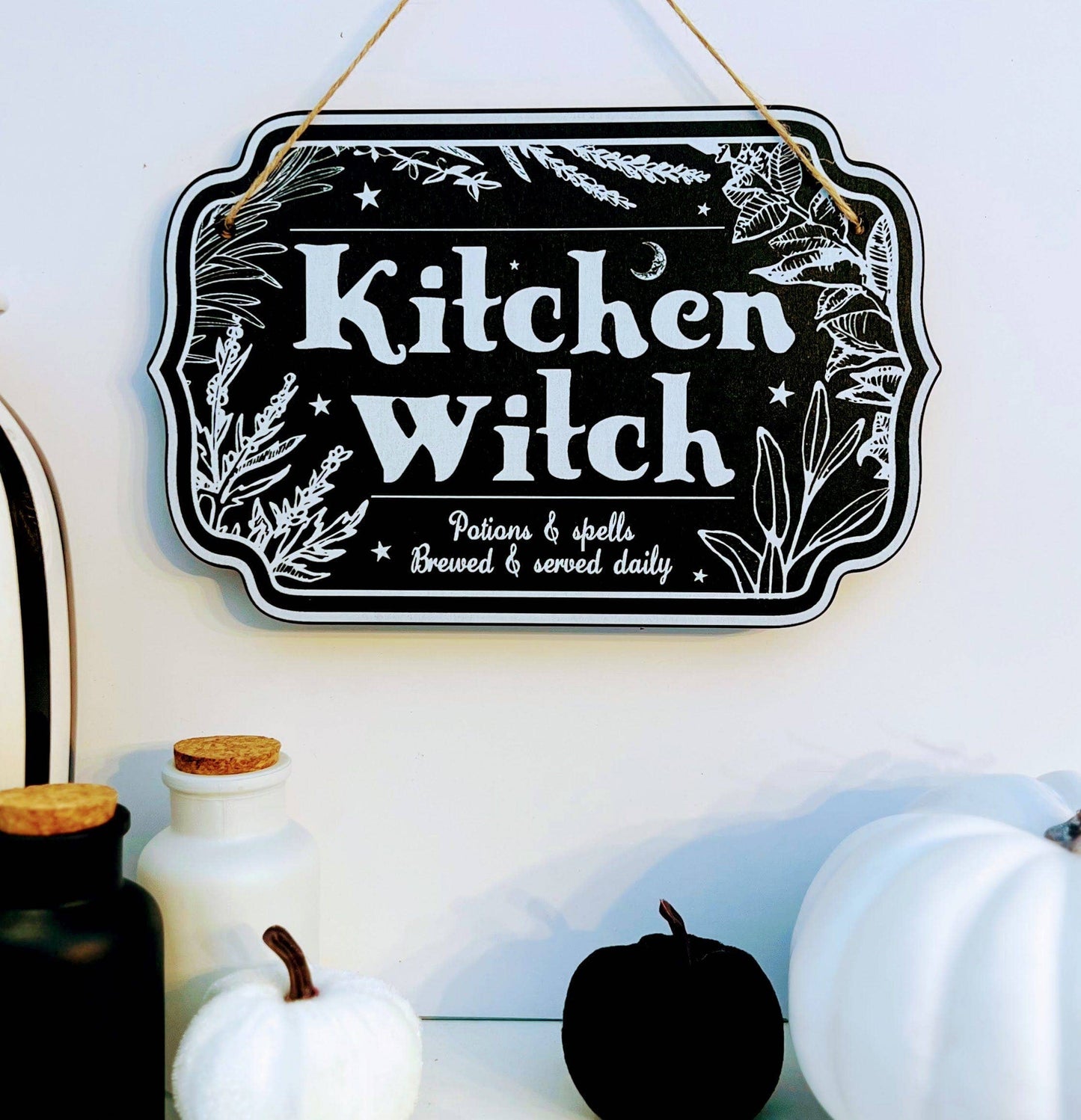 Halloween Witchy Décor Wooden Sign