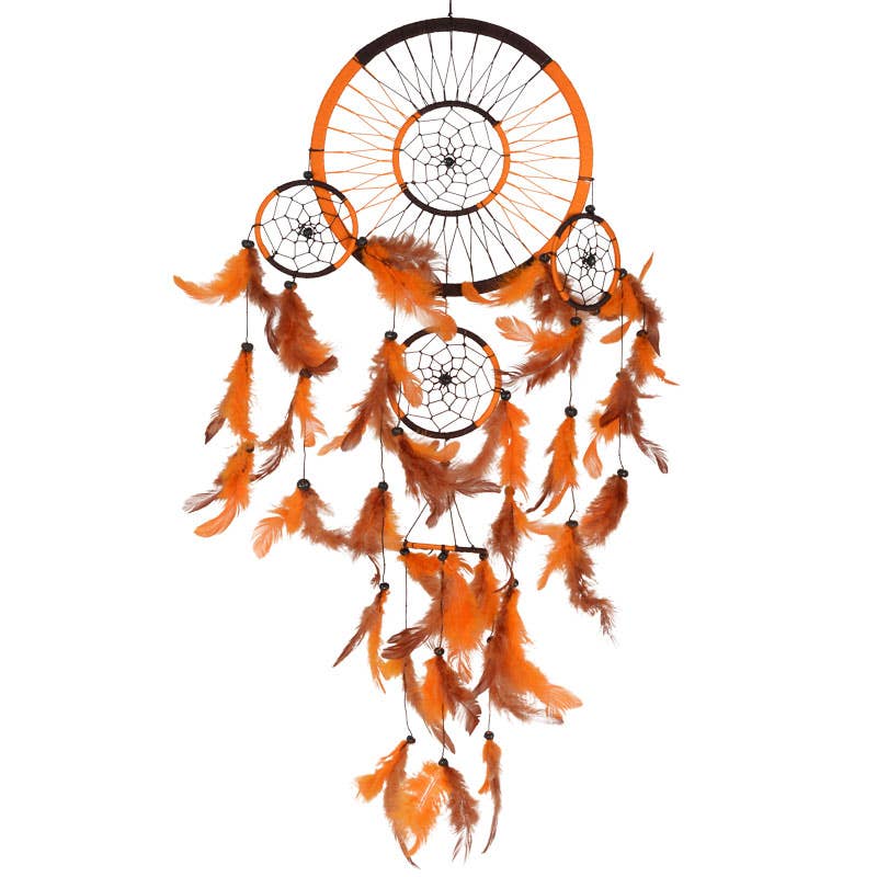 Orange And Brown Dreamcatcher