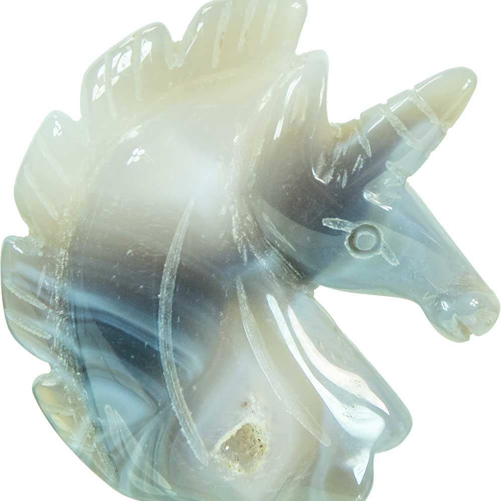 Druzy Agate Figurine - Unicorn (Each)