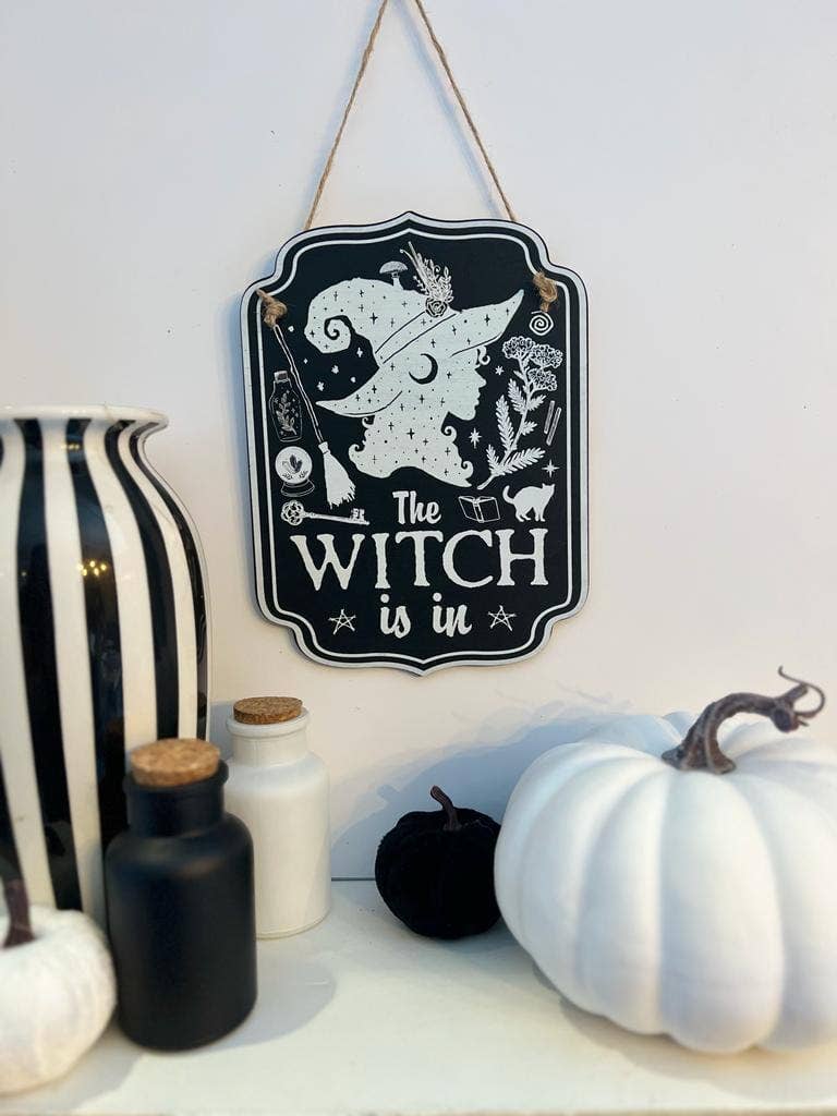 Halloween Witchy Décor Wooden Sign