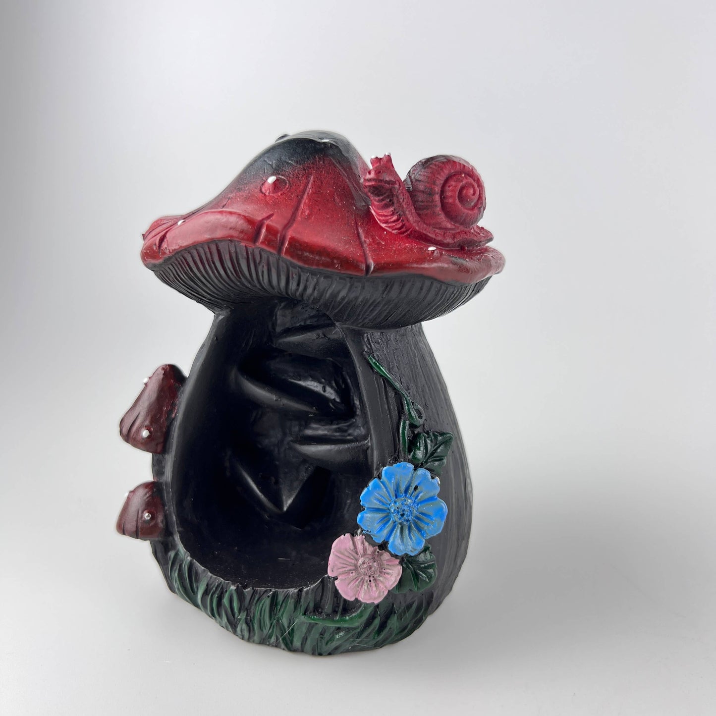 Mushroom Backflow Cone Incense Burner 5"H x 3"W