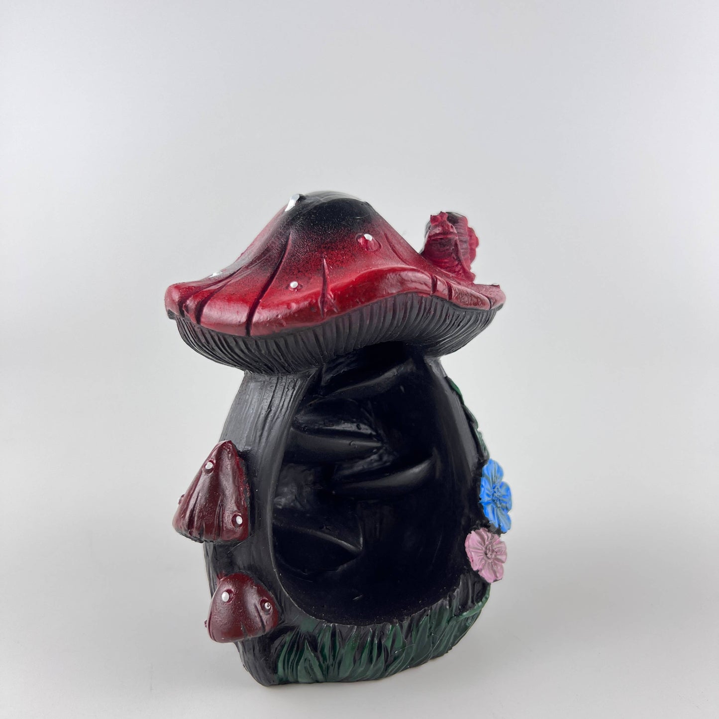 Mushroom Backflow Cone Incense Burner 5"H x 3"W