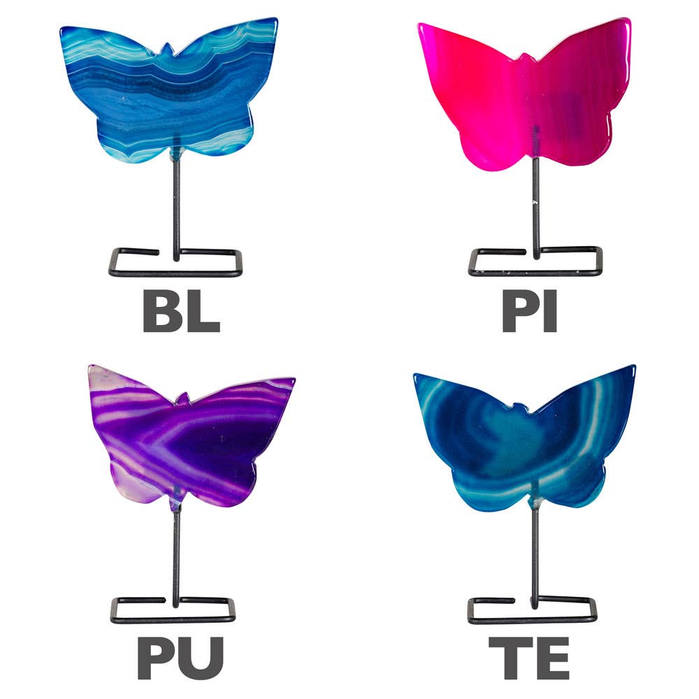 AGATE BUTTERFLY ON STAND