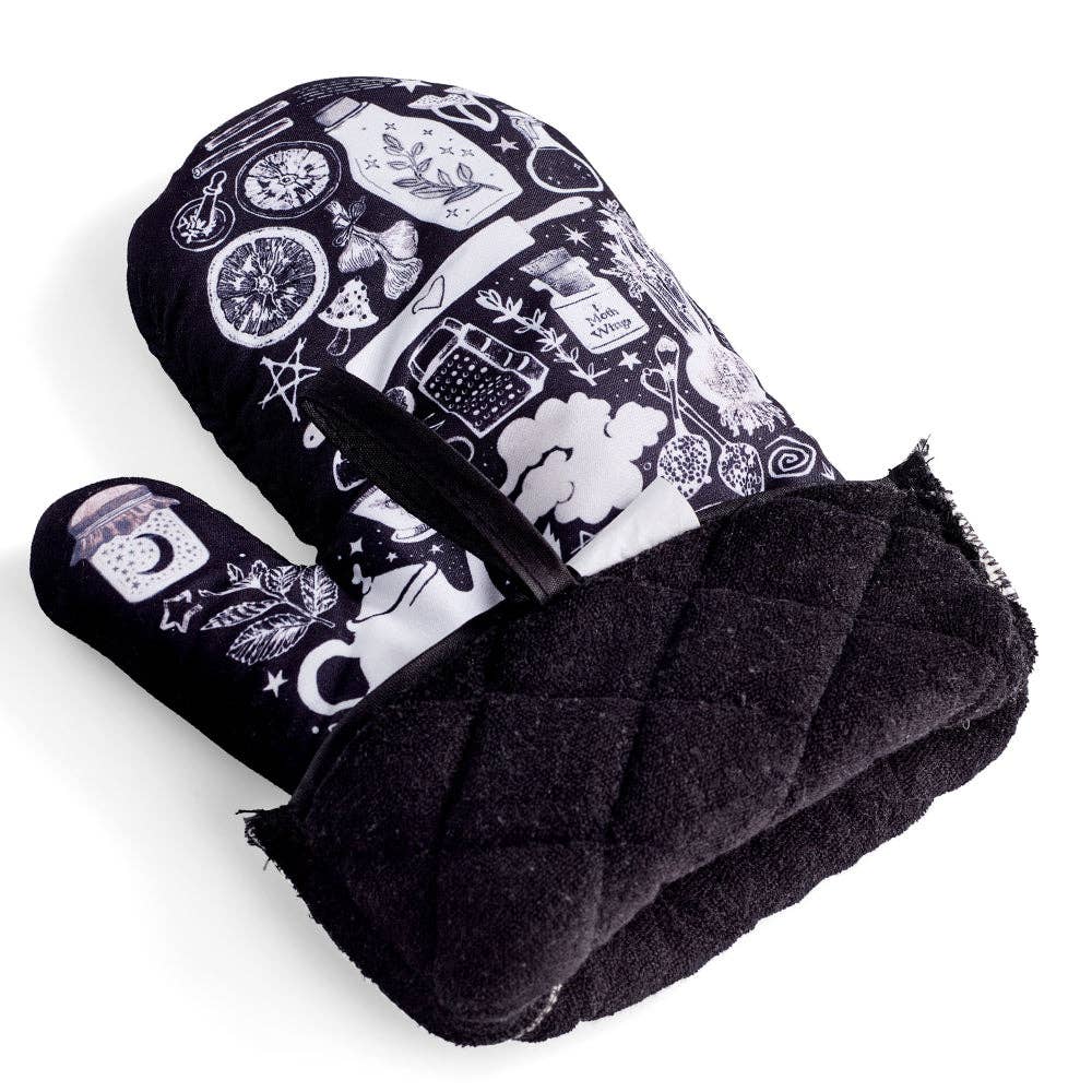 Kitchen Witch Oven Mitt Set -