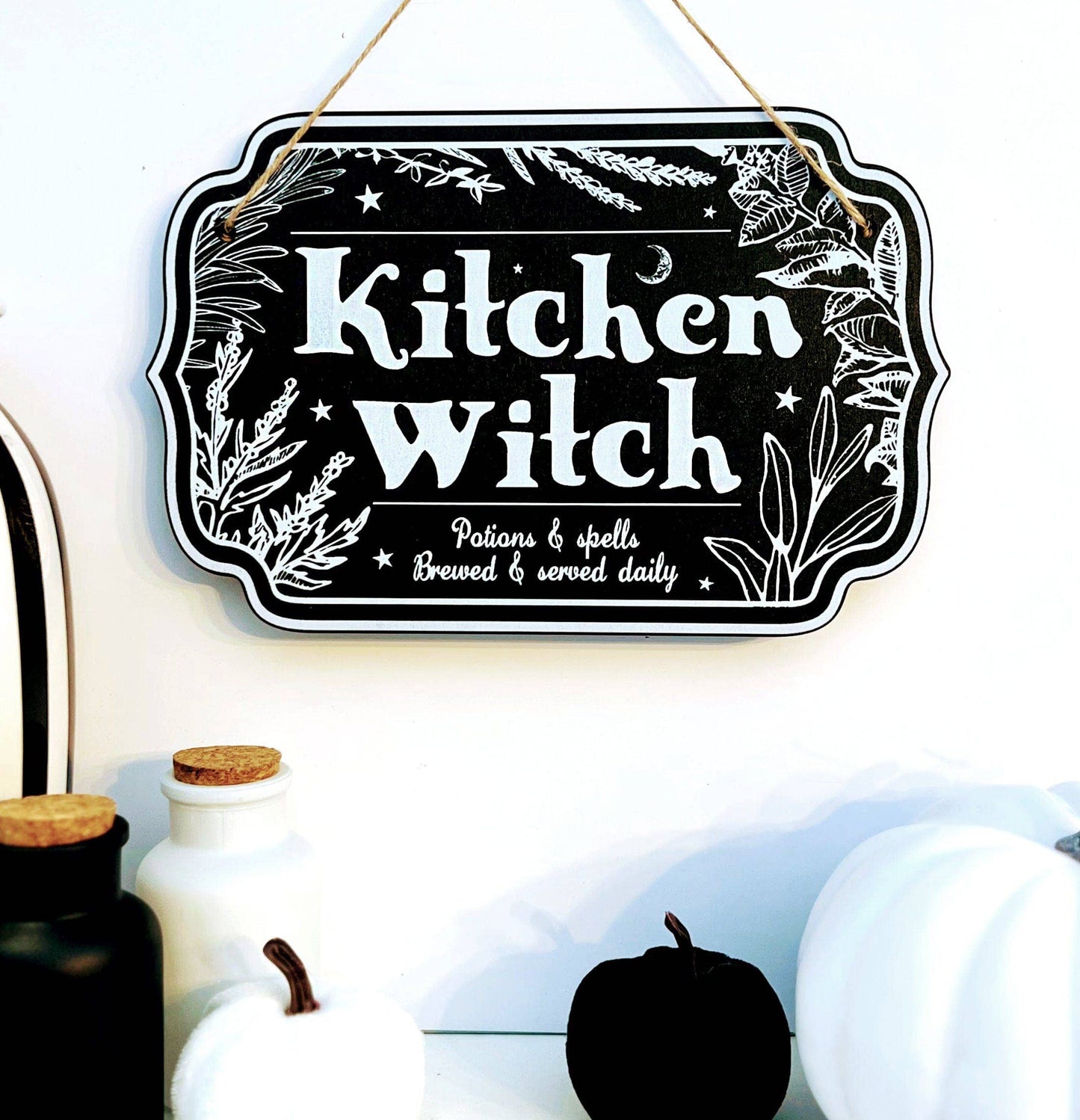 Halloween Witchy Décor Wooden Sign