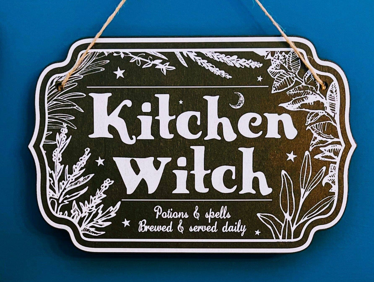 Halloween Witchy Décor Wooden Sign