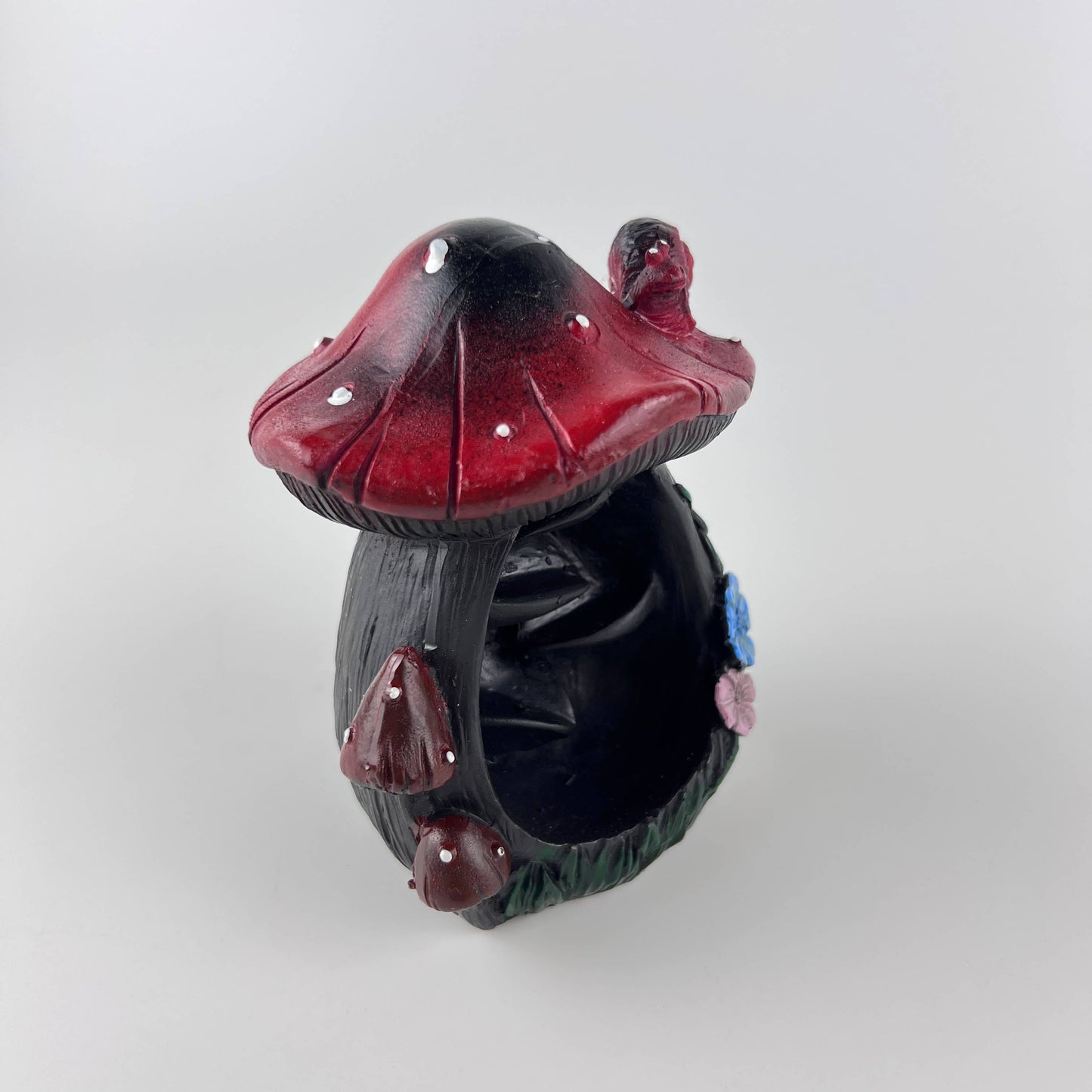 Mushroom Backflow Cone Incense Burner 5"H x 3"W