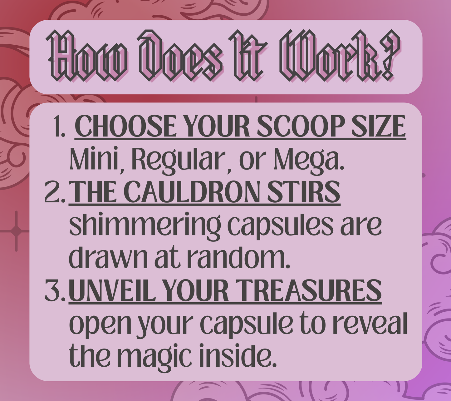 Mystery Cauldron Capsule Scoops
