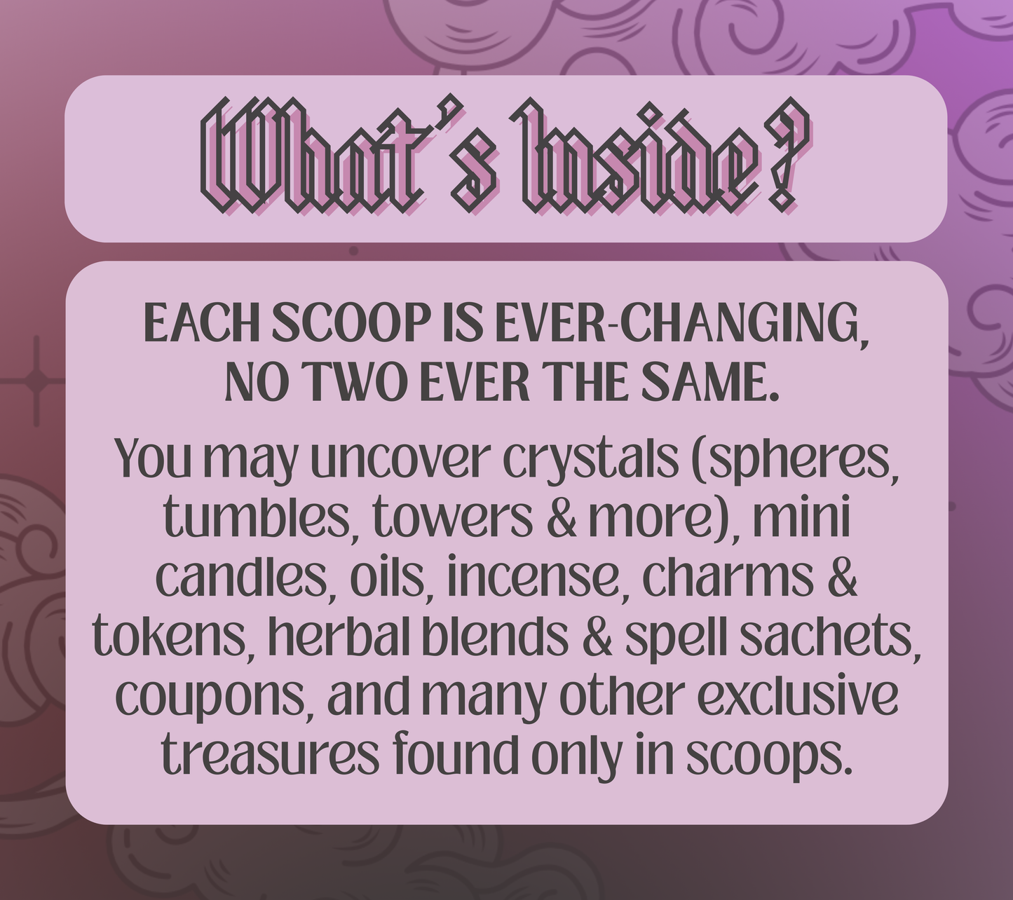 Mystery Cauldron Capsule Scoops