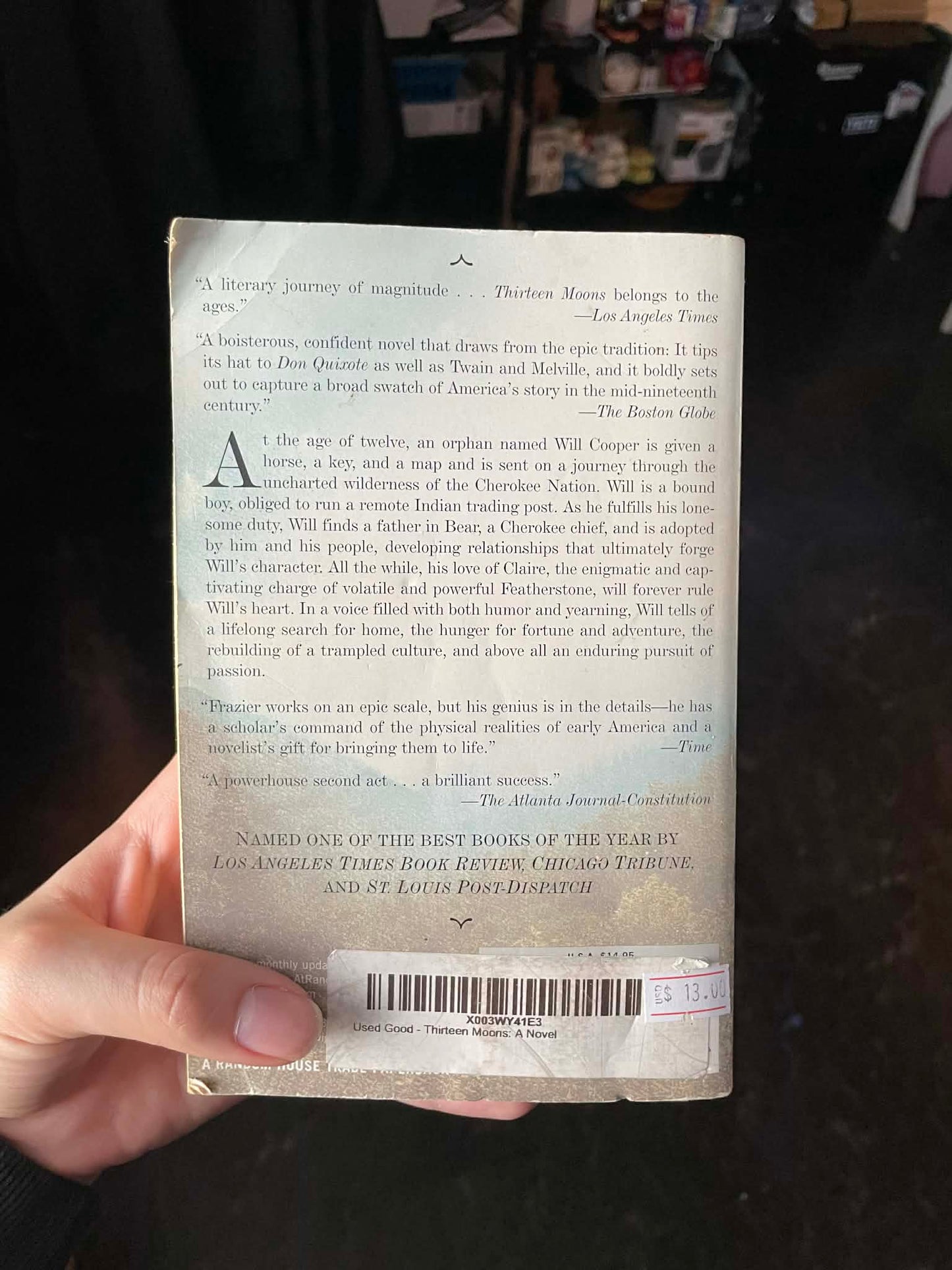 Thirteen Moons By Charles Frazier