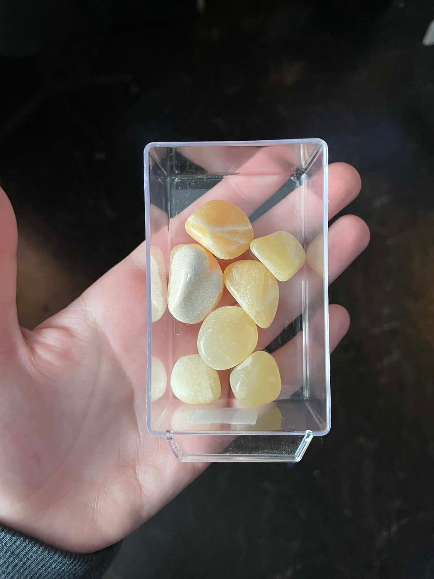 Yellow Calcite Tumble Stones