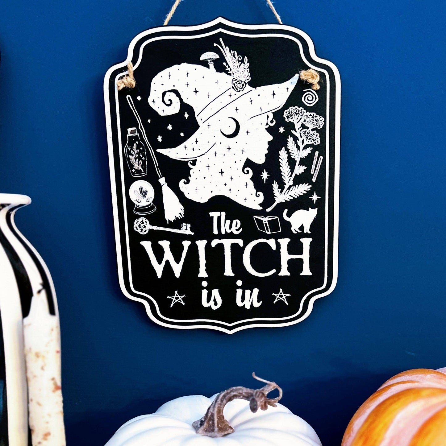 Halloween Witchy Décor Wooden Sign