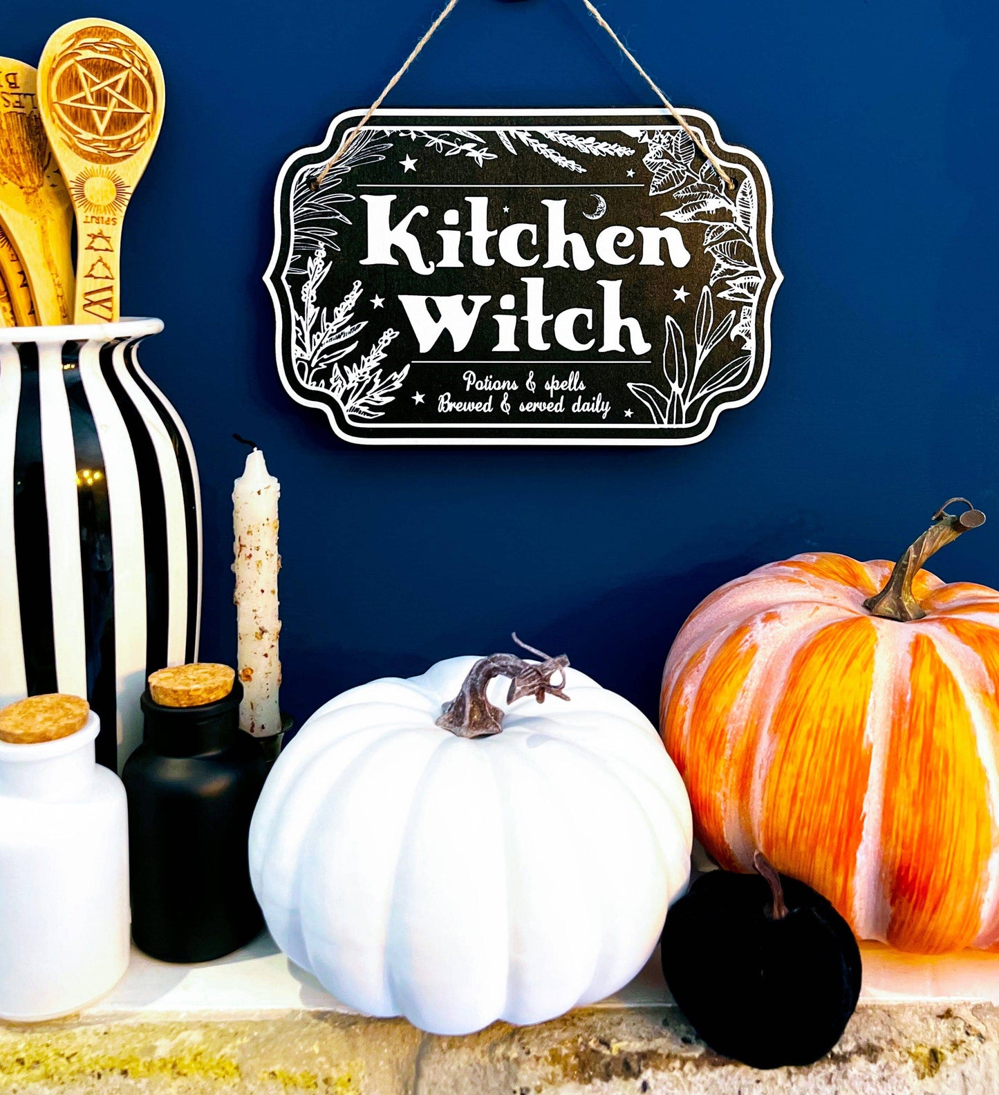 Halloween Witchy Décor Wooden Sign
