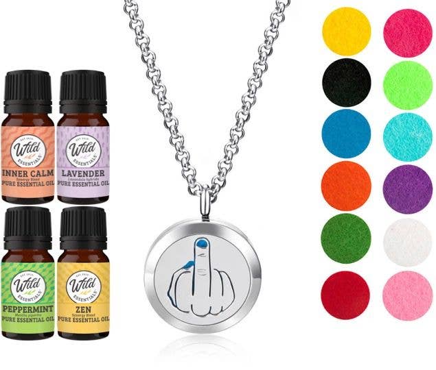 Middle Finger With 4 Oils