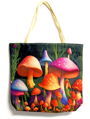 Garden of Mushrooms Tote Bag