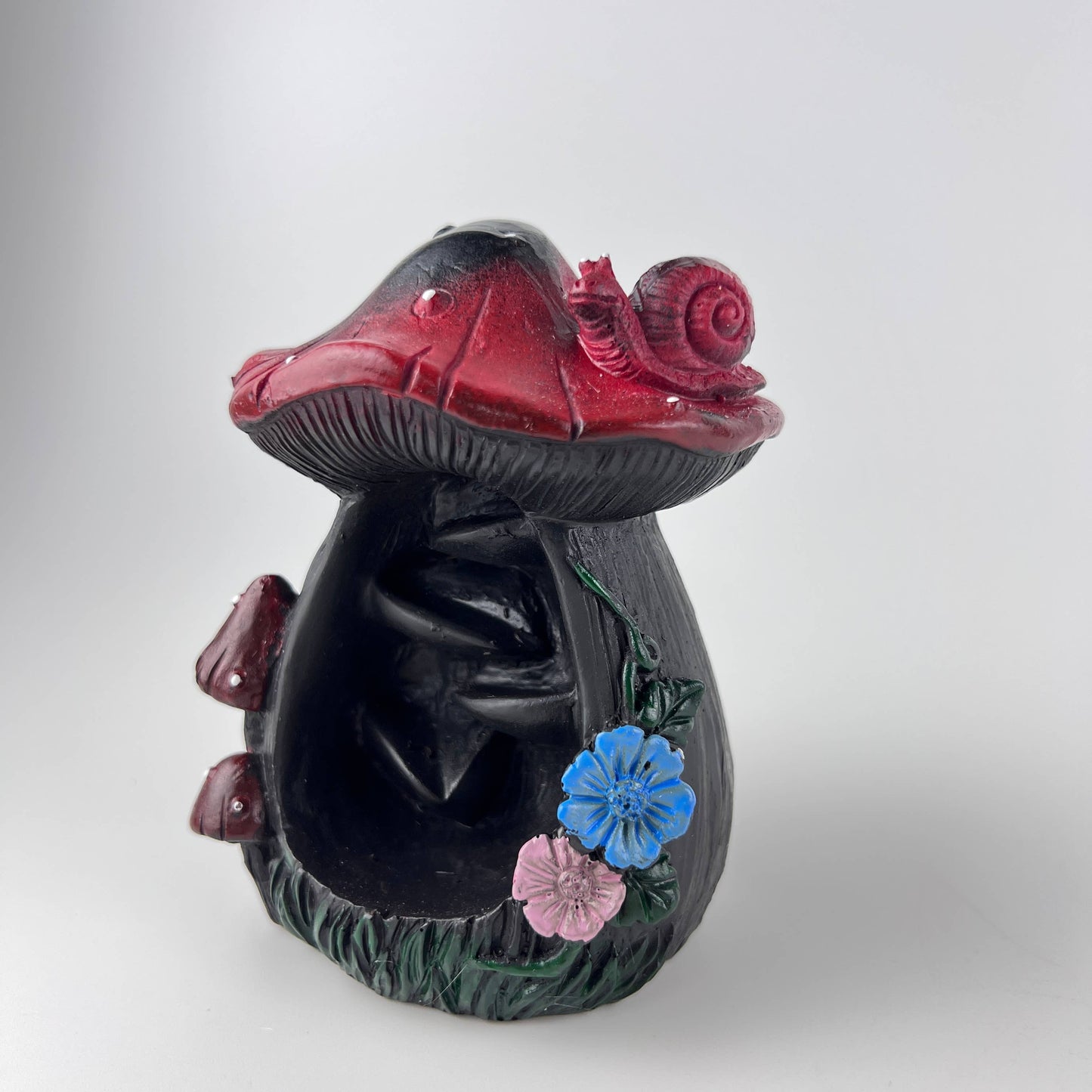 Mushroom Backflow Cone Incense Burner 5"H x 3"W