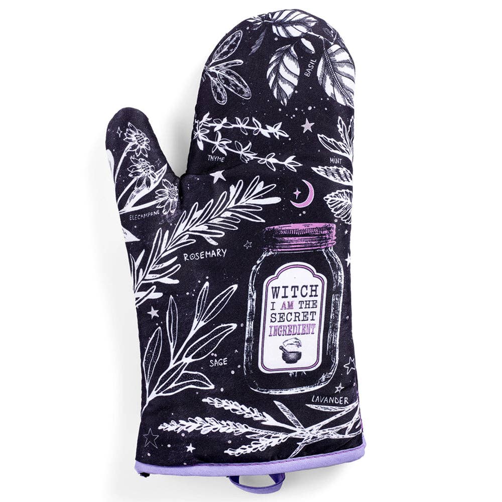 Kitchen Witch Oven Mitt Set -