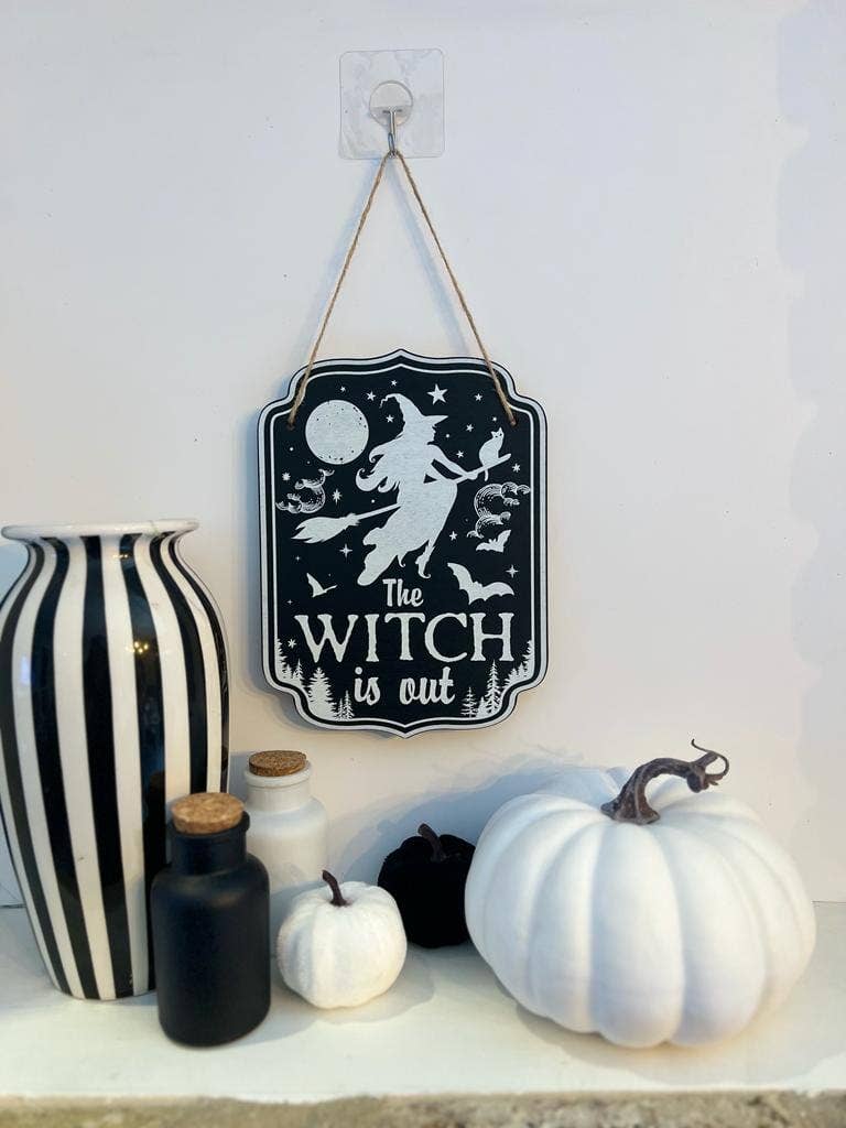 Halloween Witchy Décor Wooden Sign