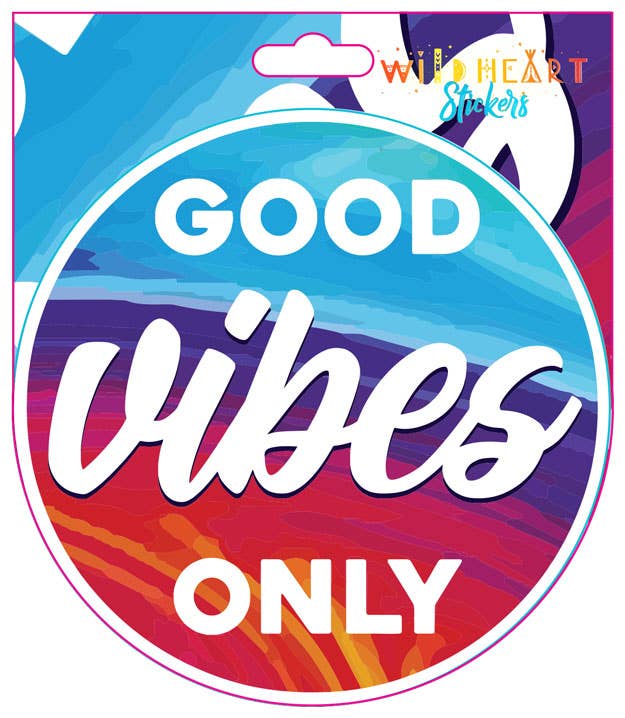 Good Vibes Only Window Sticker