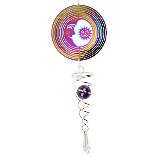 SMALL SUN AND MOON METAL SPINNER