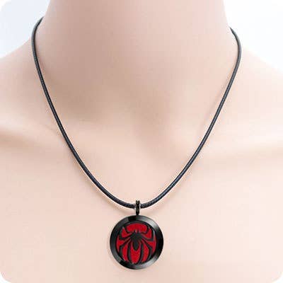 Spider Aromatherapy Diffuser Necklace with 12 color pads