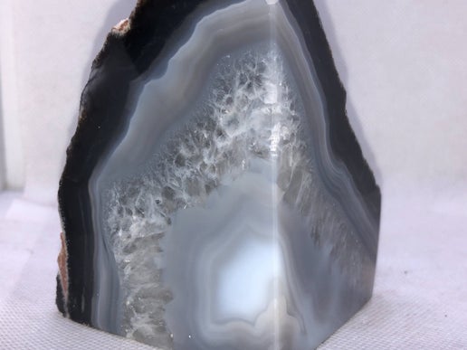 Agate Geode Bookends