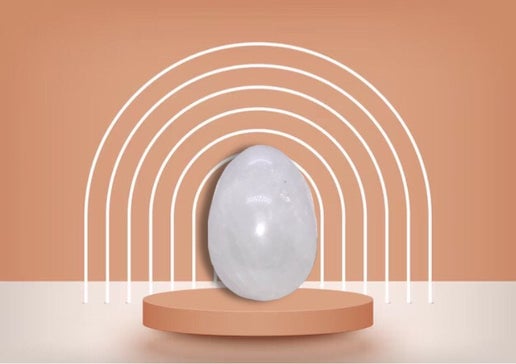 Snow Quartz Crystal Egg
