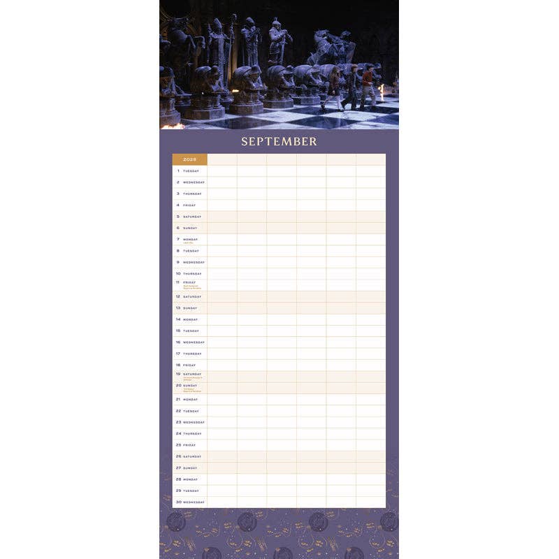 2026 Harry Potter: Hogwarts Family Wall Planner - SALE!