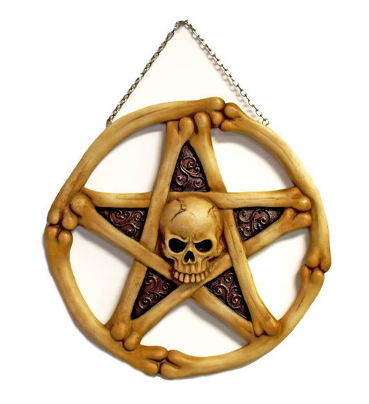 Skull Pentagram Wall Plaque