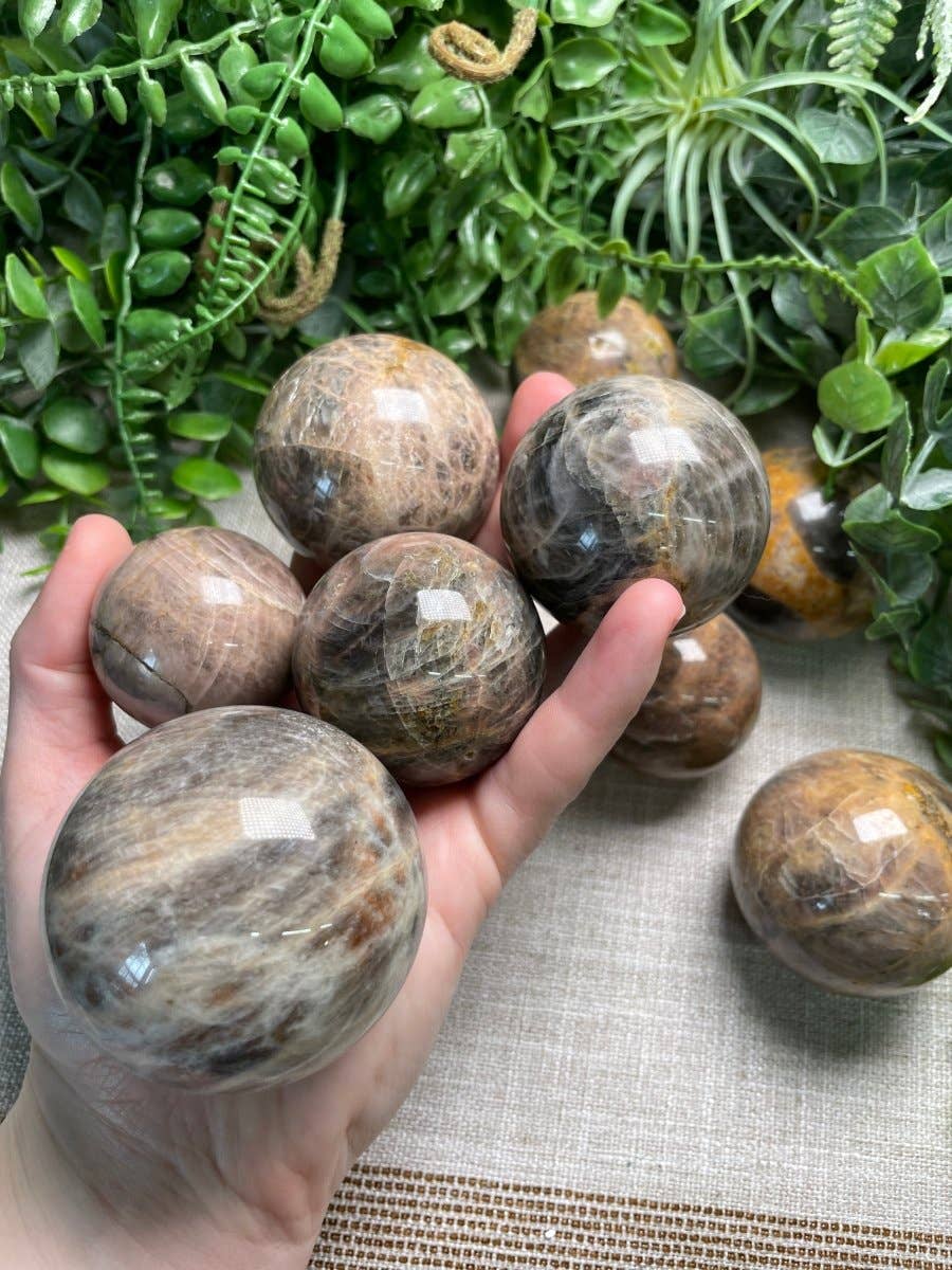Black Moonstone Sphere