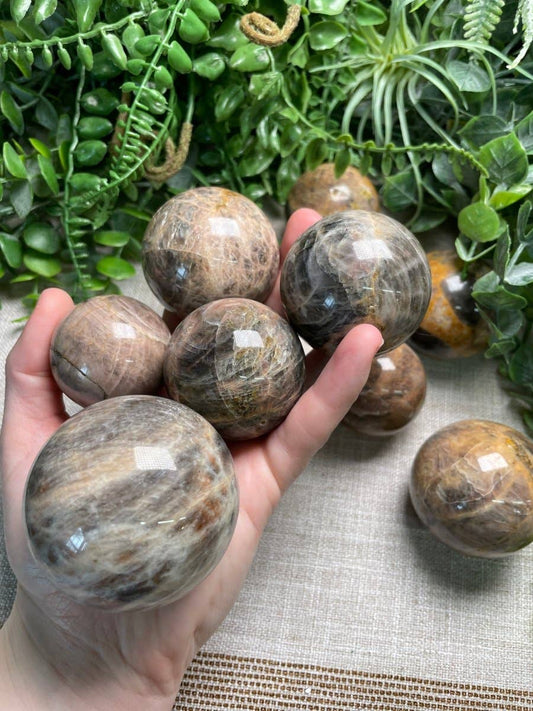 Black Moonstone Sphere