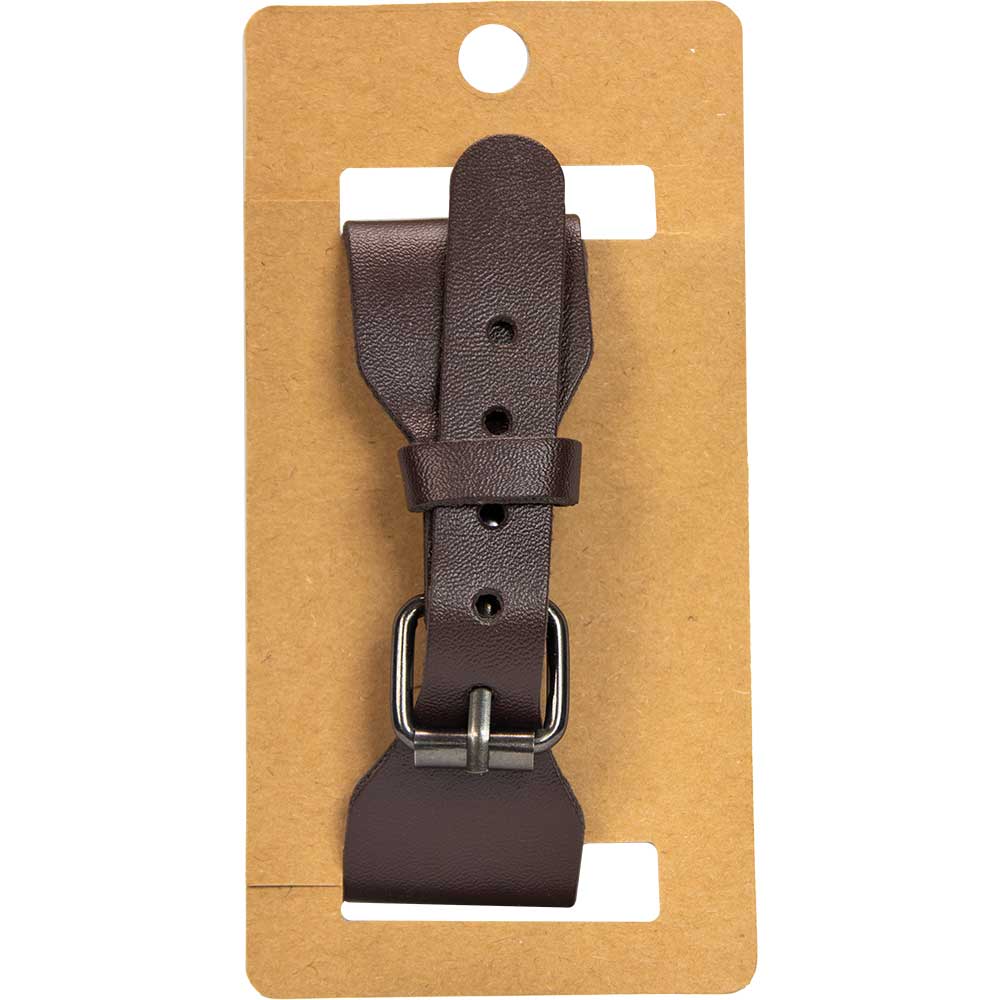 Vegan Leather Adjustable Bracelet - Wolf Brown (Each)