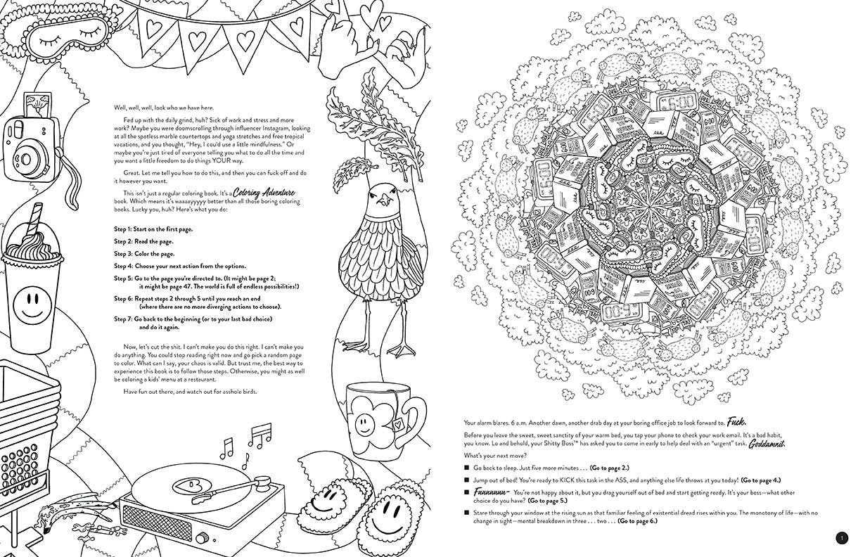 F*cking Go For It: A Not-So-Mindful Coloring Adventure! SALE