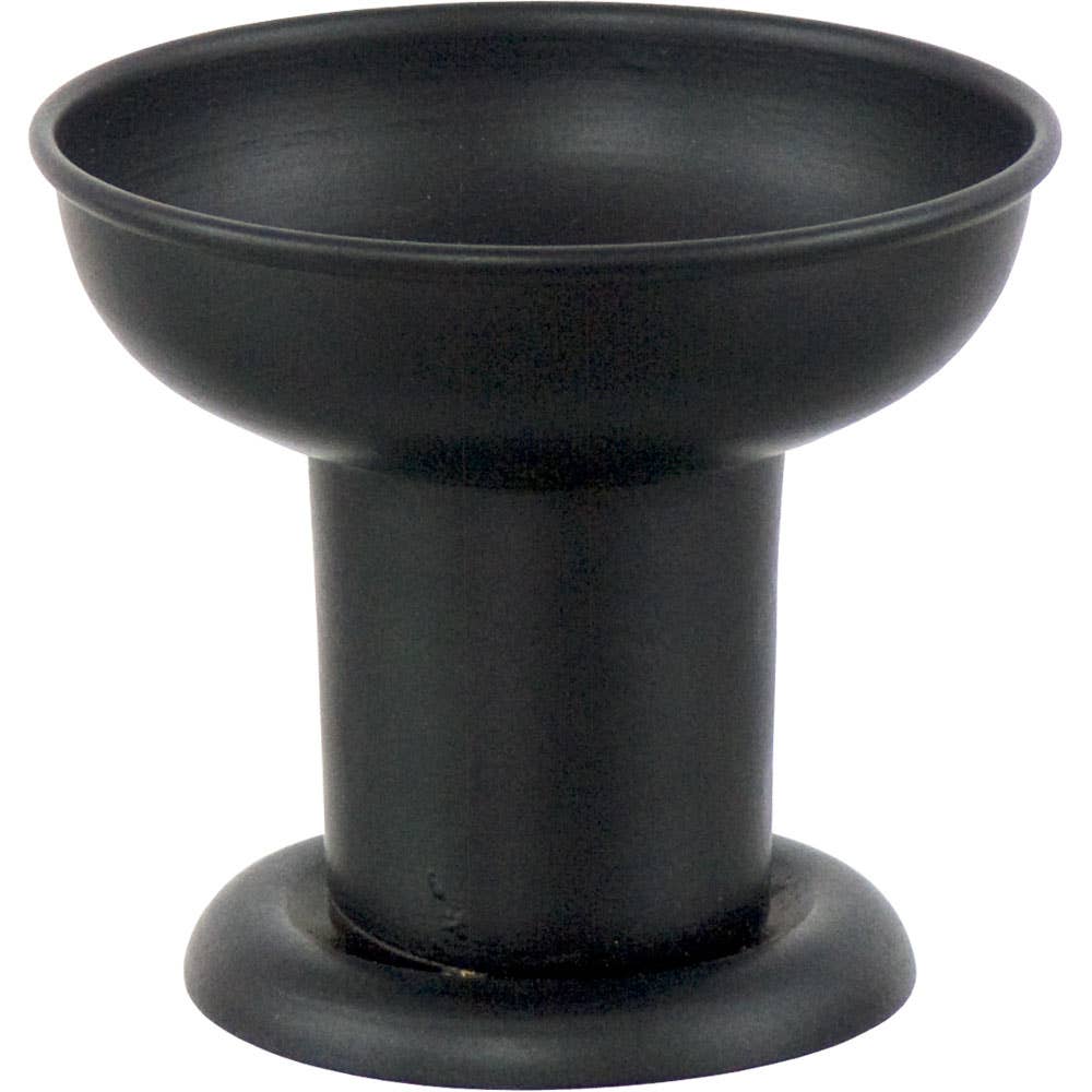 Metal Pillar Candle Holder Black Metal (Each)