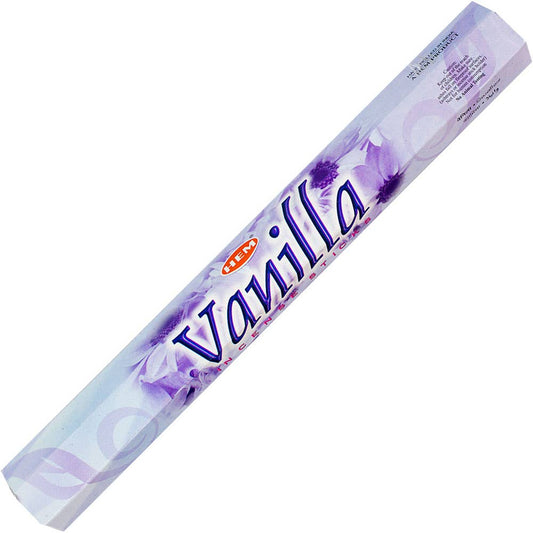 Hem Hexagonal Pack Incense 20 Gr Vanilla (Pk 6)