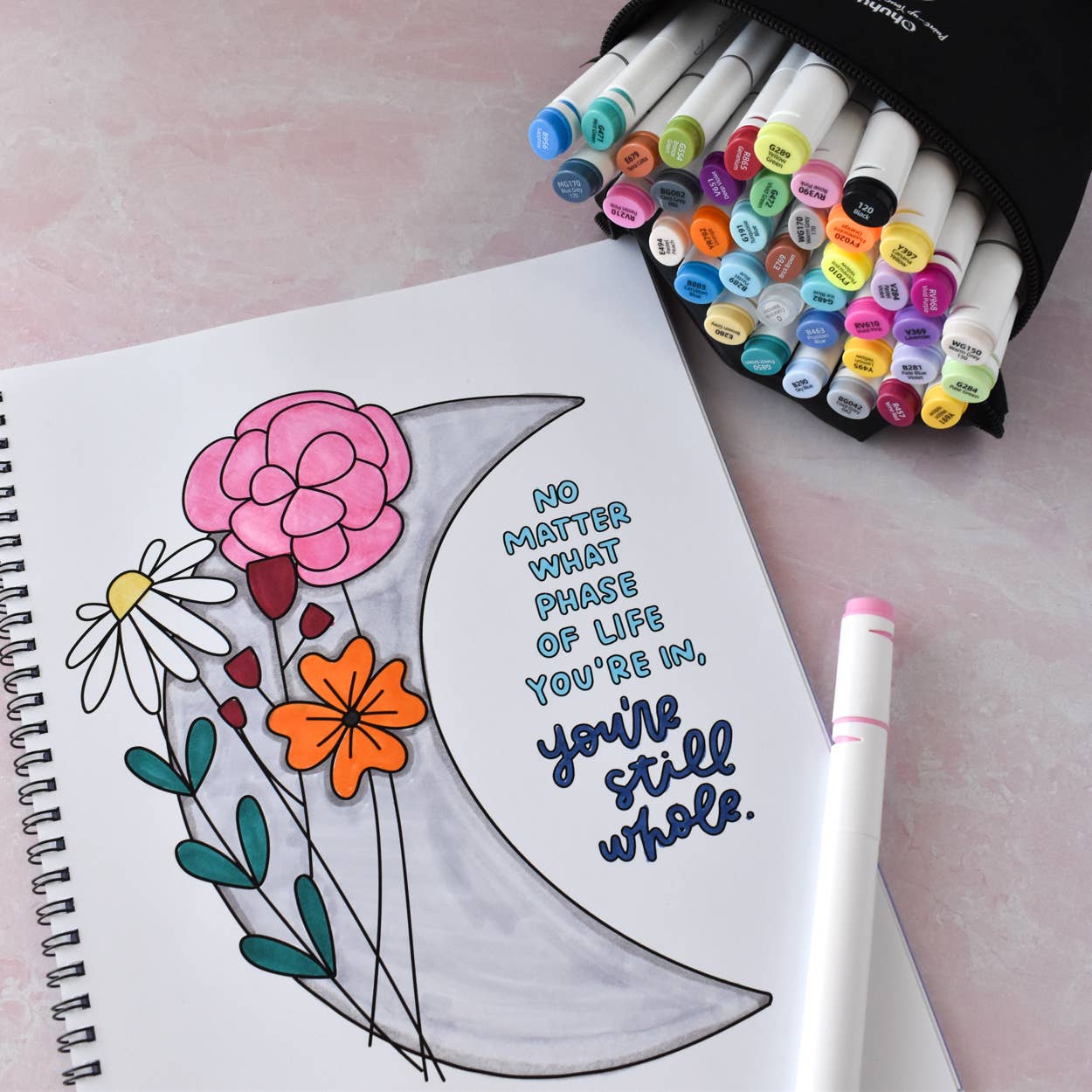 Mental Health Coloring Book | Simple Adult Coloring Book