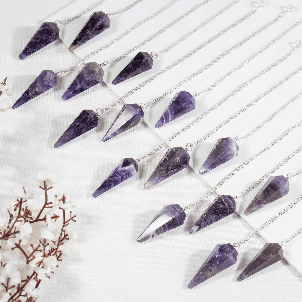 Gemstone Dowsing Pendulum | Chakra Healing Tool | Reiki Tool