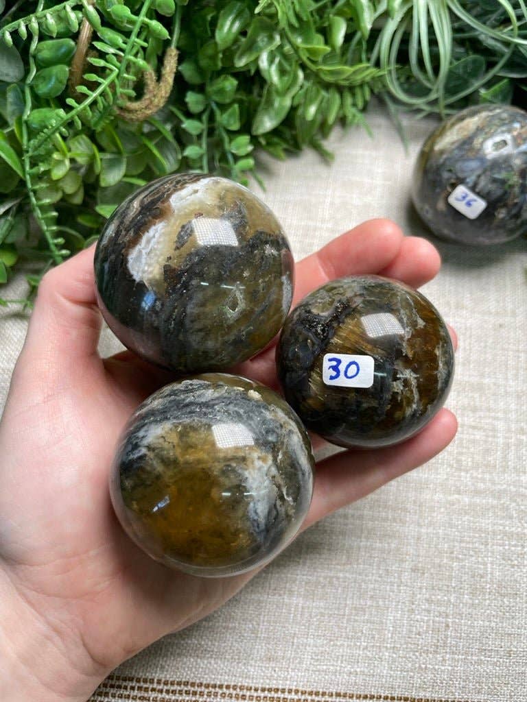 Yellow Fluorite and Sphalerite Sphere