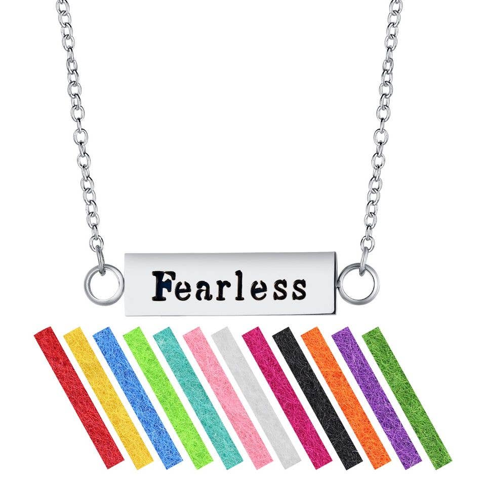 Fearless Diffuser Bar Necklace