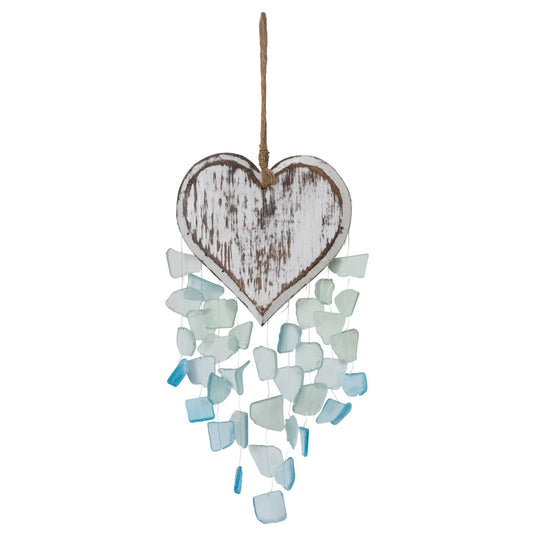 HEART GLASS CHIMES