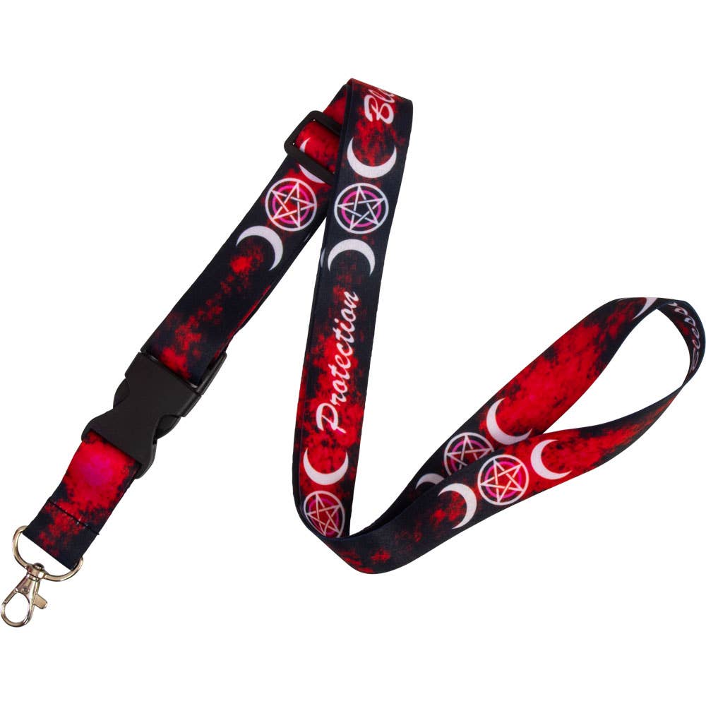 Inspirational Lanyard Adjustable Triple Moon w/ Pentacle (Ea