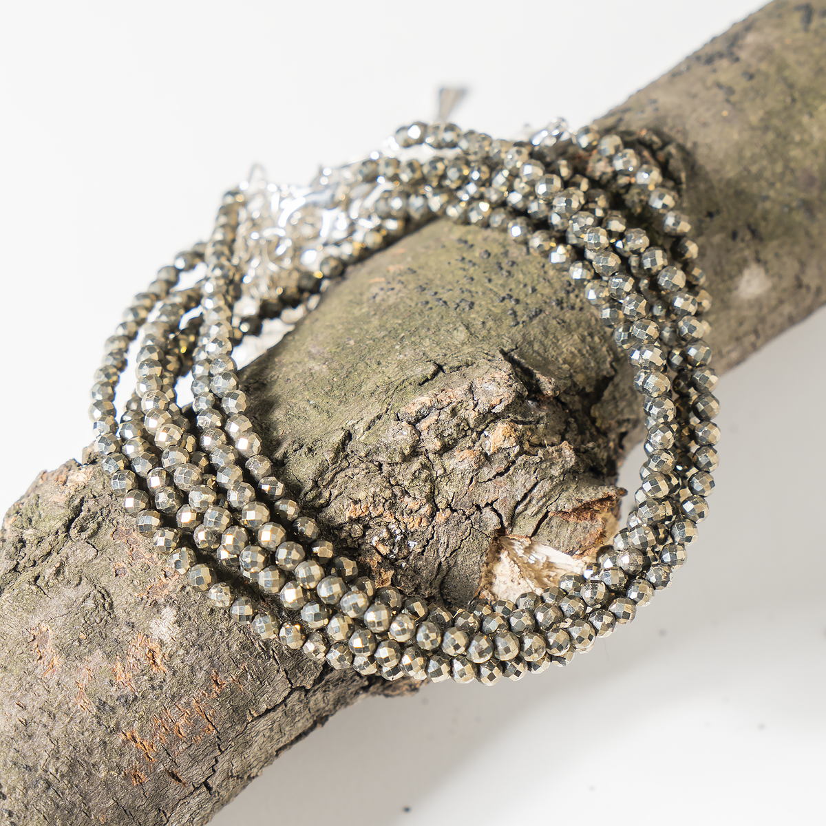 Pyrite Anklet | Faceted Beads | Money Magnet Crystal