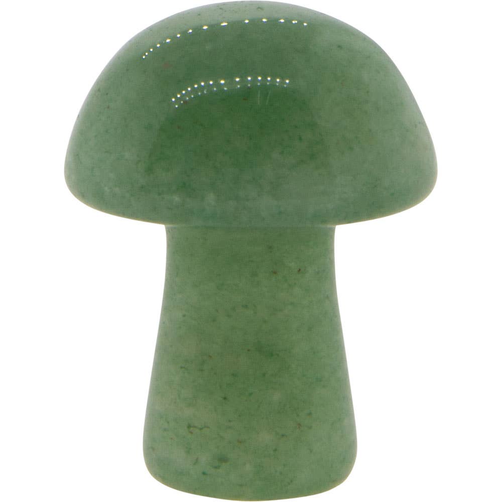 Gemstone Mini Mushroom - Green Aventurine (Each)