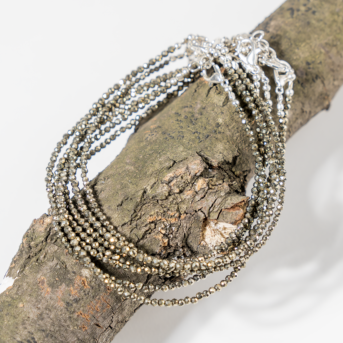 Pyrite Anklet | Faceted Beads | Money Magnet Crystal