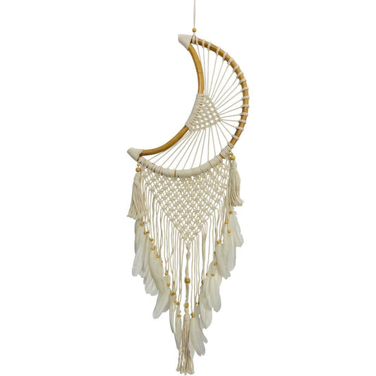 Dreamcatcher Macrame - Crescent Moon (Each)