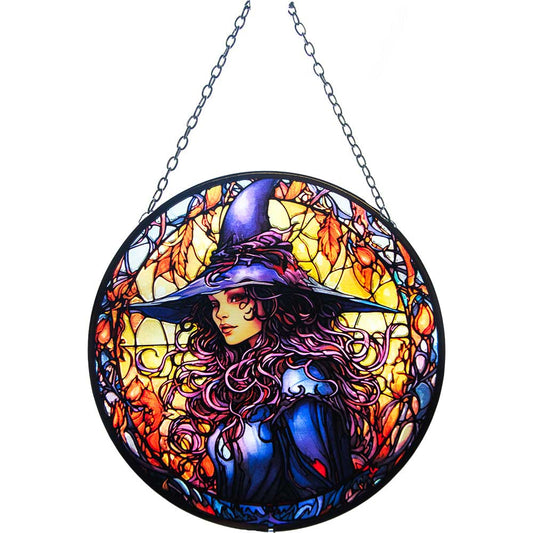 Glass Suncatcher 6in - Mystical Witch (Each)