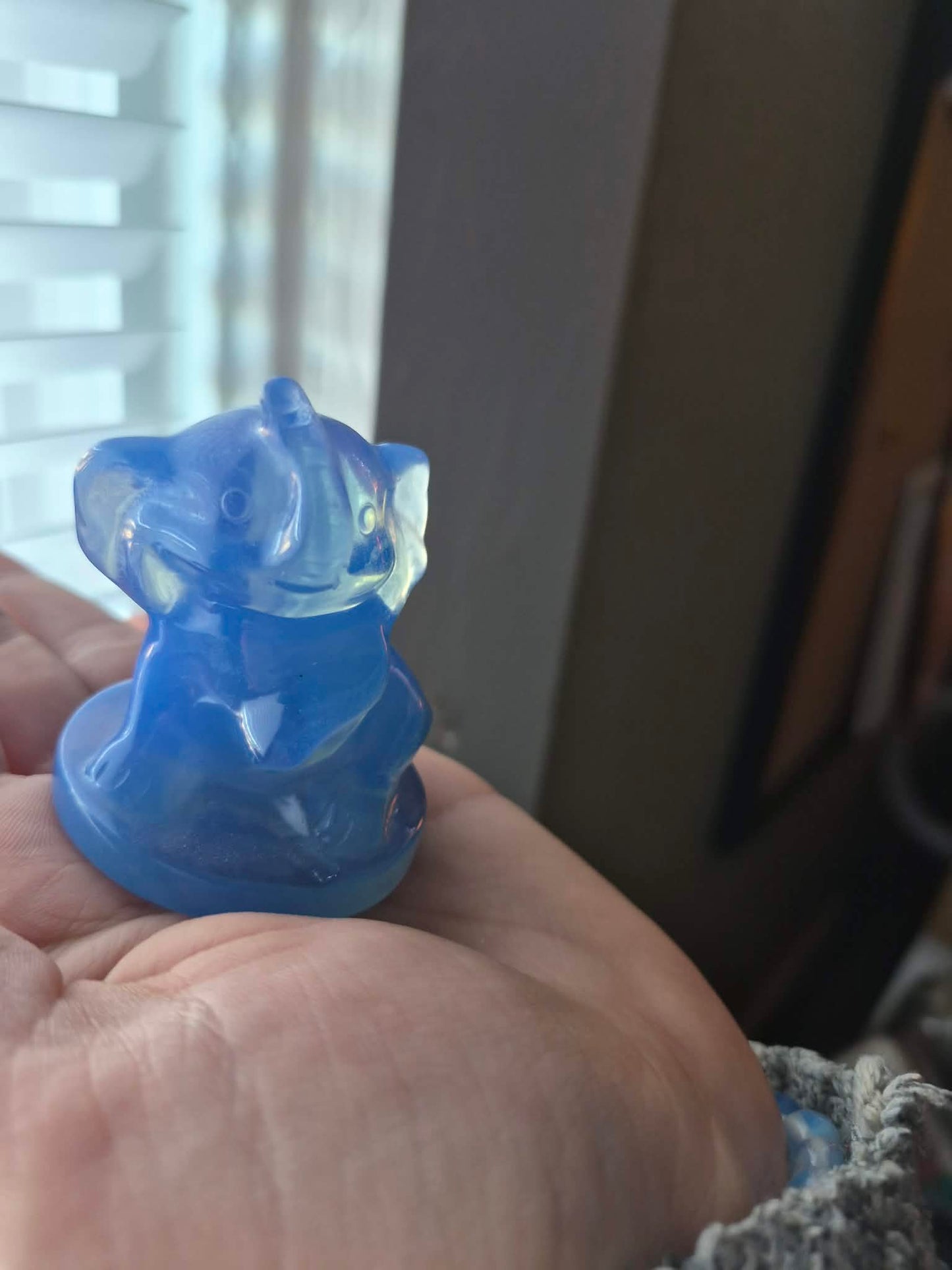 Blue Opalite Elephant