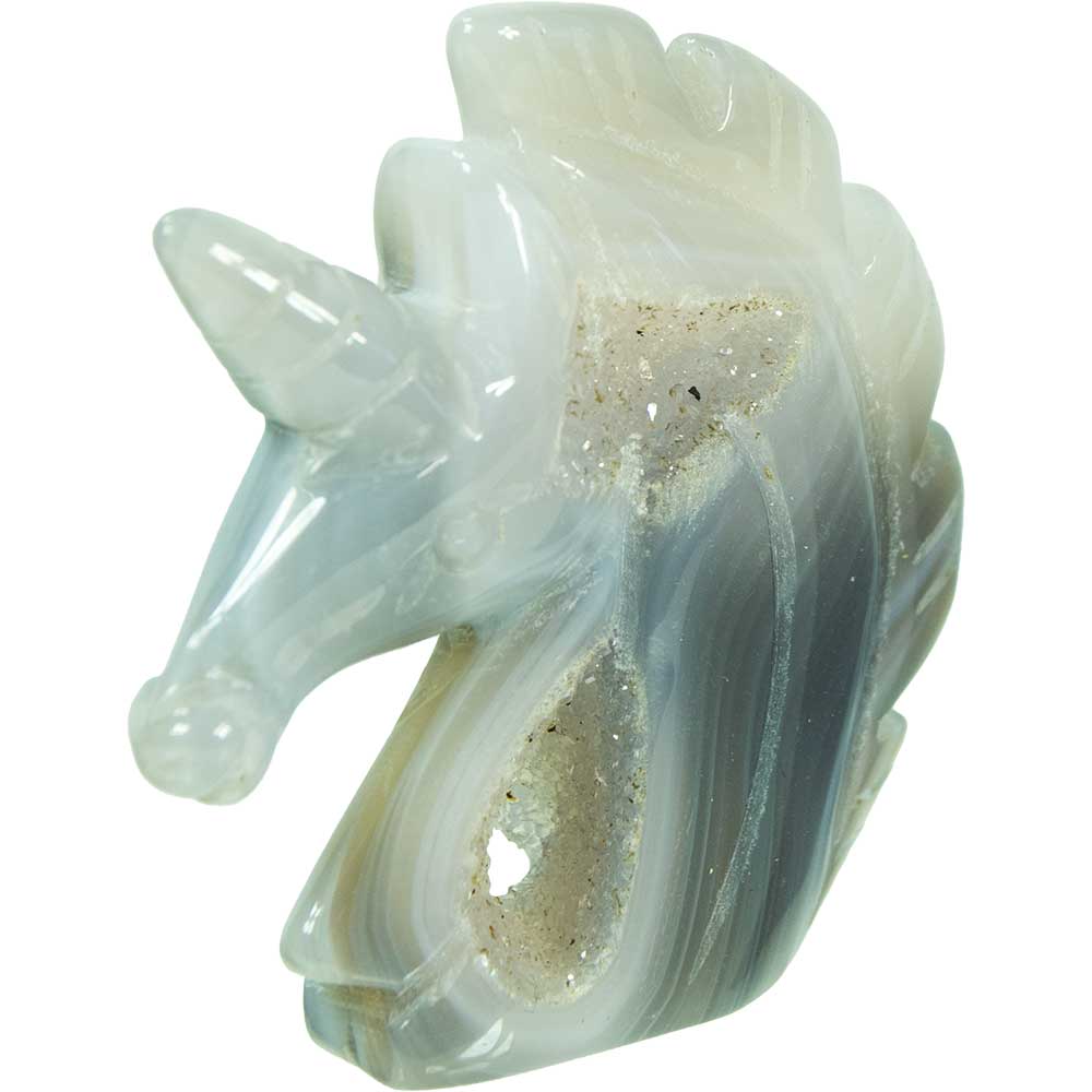 Druzy Agate Figurine - Unicorn (Each)