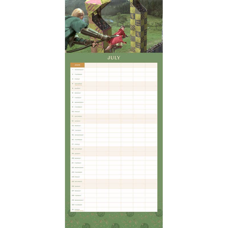 2026 Harry Potter: Hogwarts Family Wall Planner - SALE!